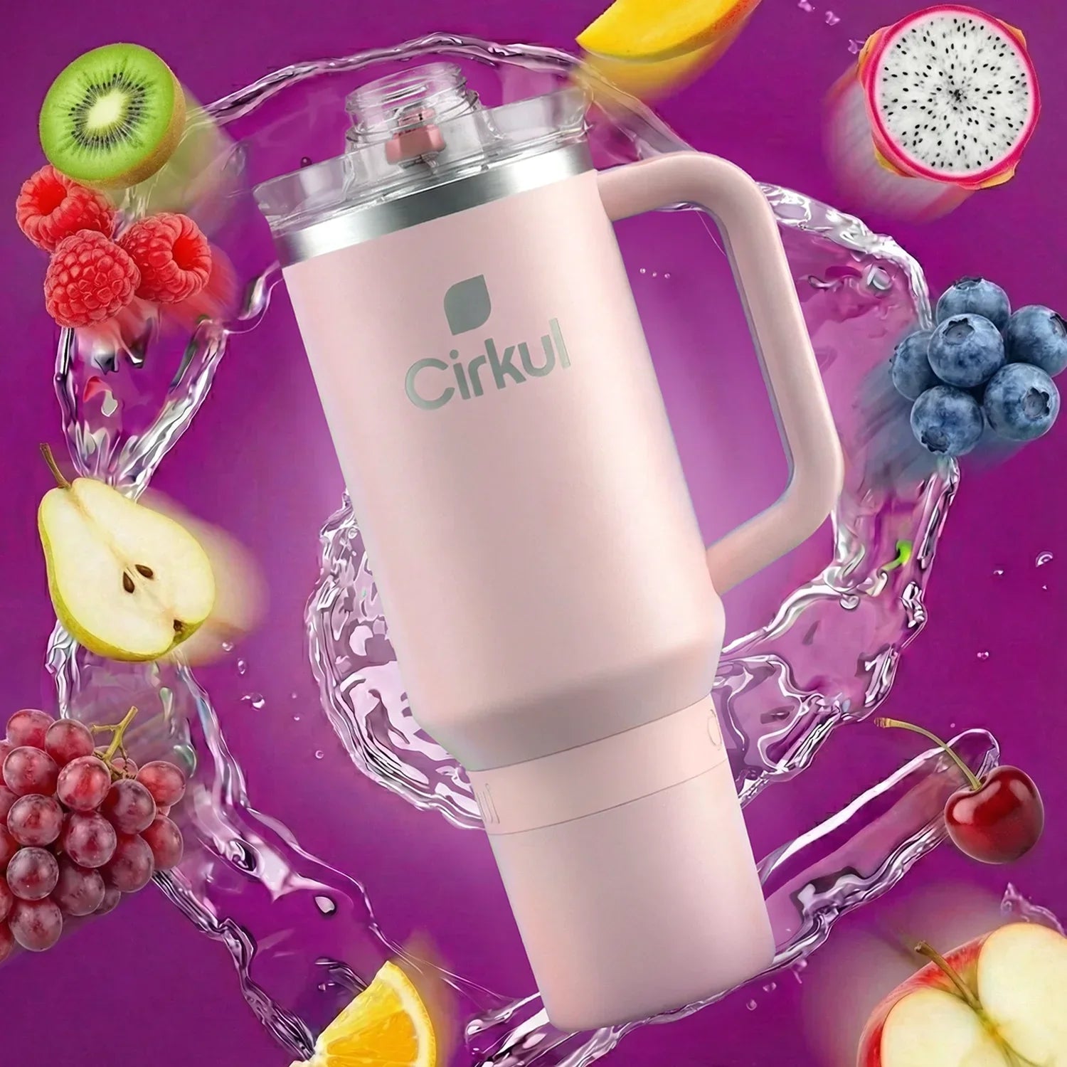 Cirkul Tumbler – Cherry Blossom - Clean Bundle