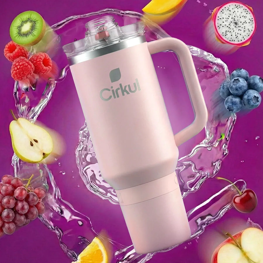 Cirkul Tumbler – Cherry Blossom - Clean Bundle