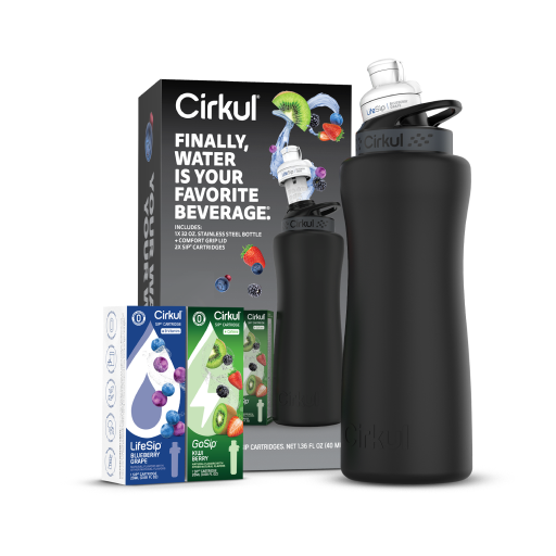 32oz. Matte Black Stainless Steel Bottle Starter Kit - Home Choice